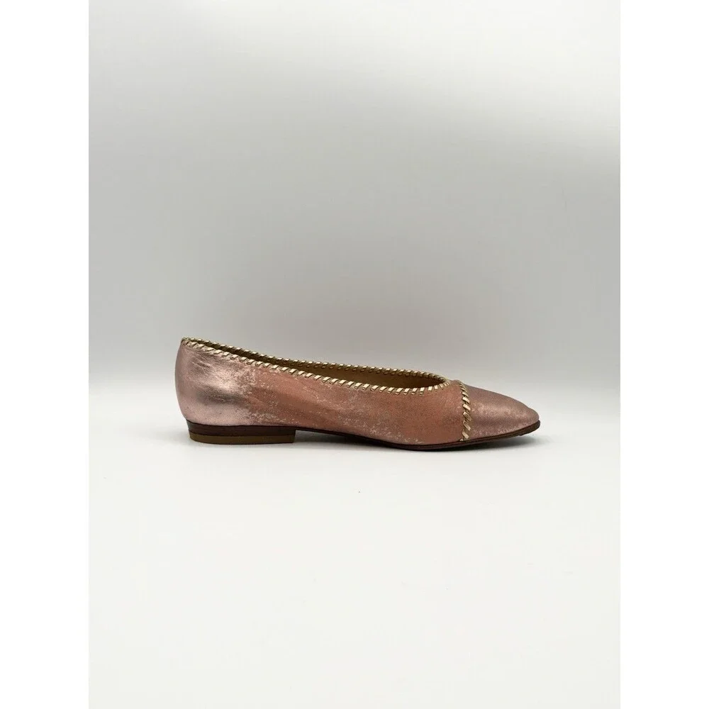 CHANEL pink metallic